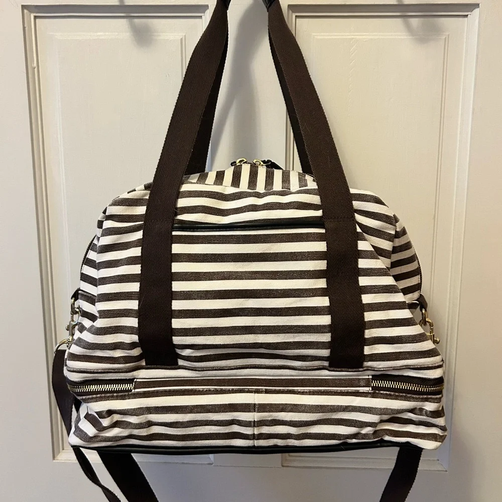 Henri Bendel Weekender Bowler Bag in Canvas - C - Picture 7 of 16